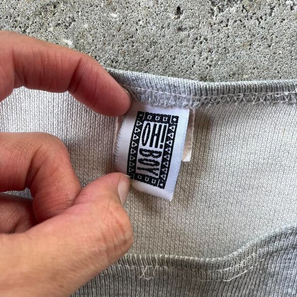 Women's Grey Crop-top - Picture 3 of 4